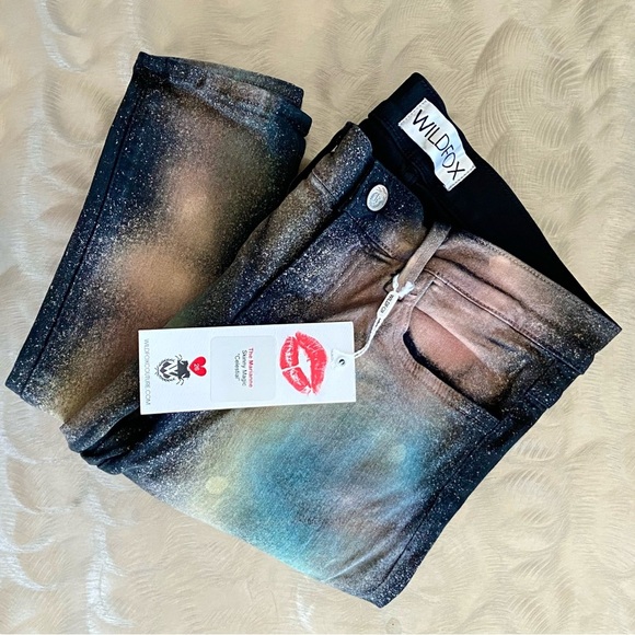 WILDFOX MARIANNE Celestial Galaxy SKINNY JEANS - Picture 8 of 11